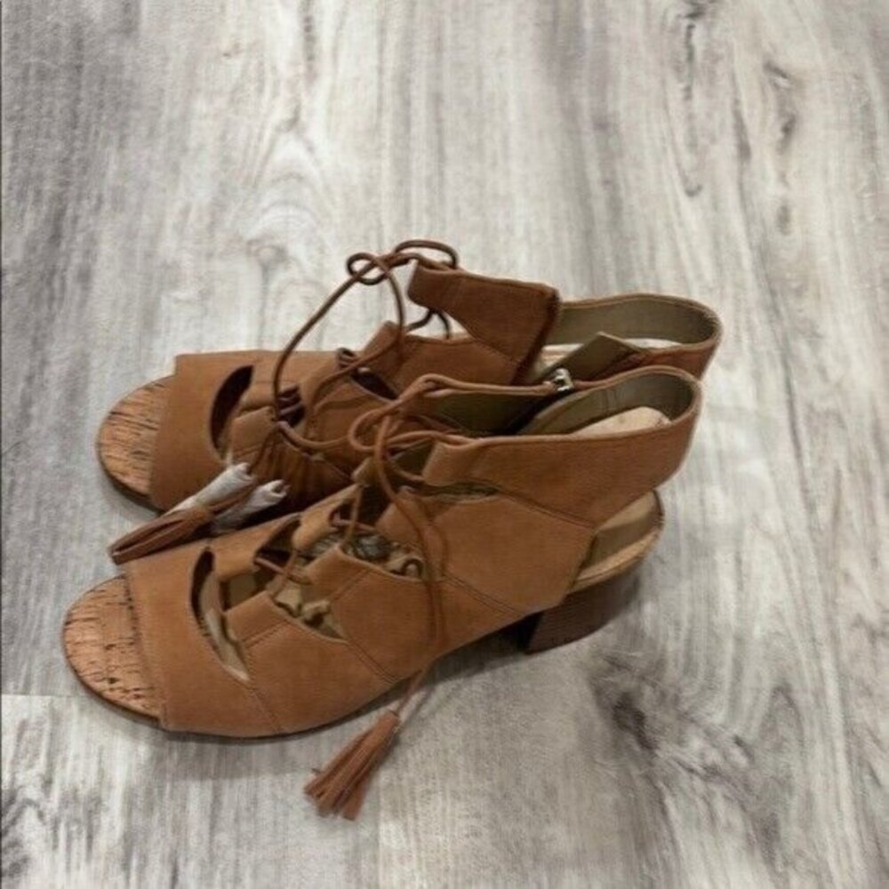 Sam Edelman Sarabeth Sandal NEW SIZE 10 Women's Tan Lace-Up Sanda brown
